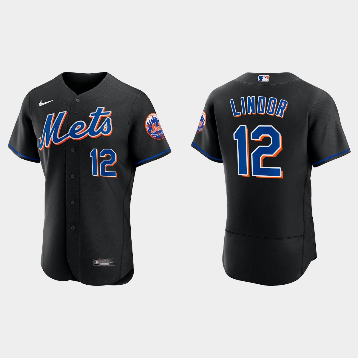 Francisco Lindor New York Mets Alternate Jersey - Black