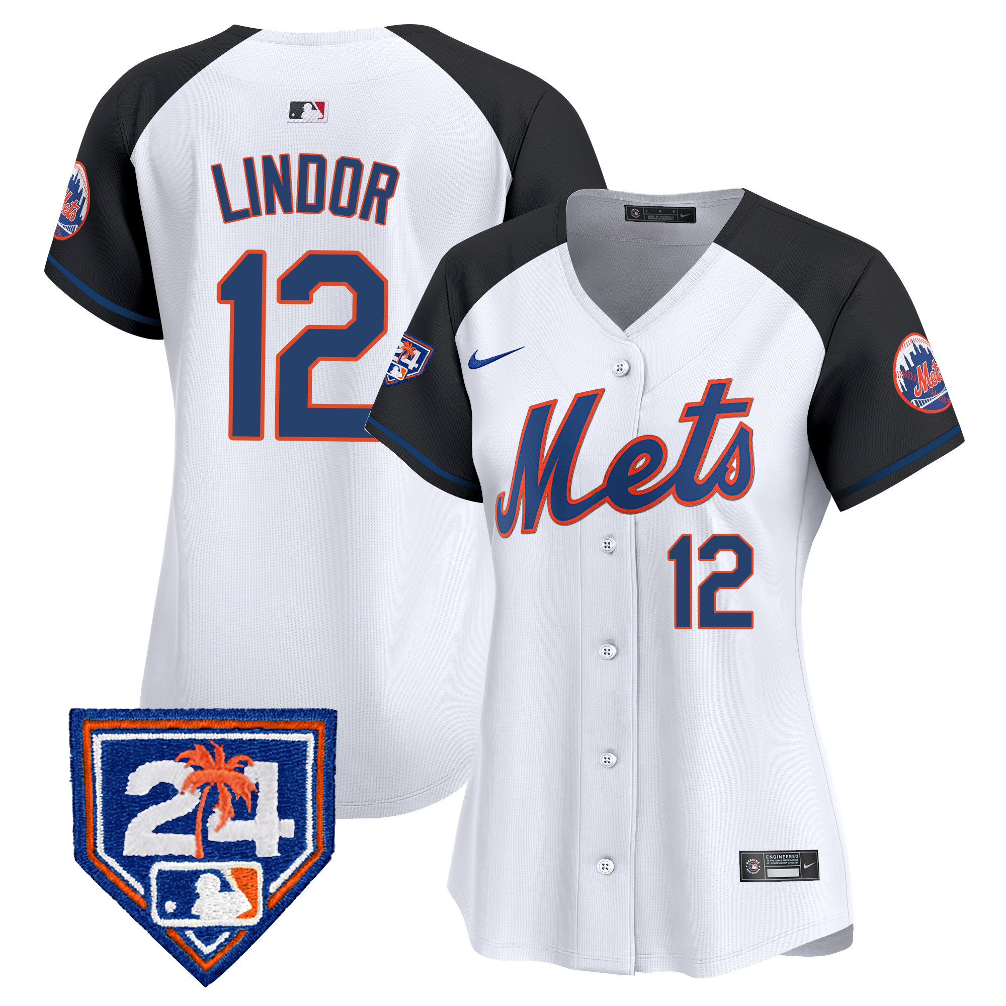 Francisco Lindor Women's New York Mets Spring Training Vapor Premier Limited V2 Alternate Jersey