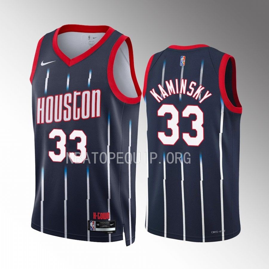 Frank Kaminsky Houston Rockets #33 Navy Jersey City Edition Swingman