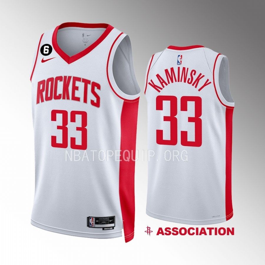 Frank Kaminsky Houston Rockets White Association Edition Men Jersey Swingman