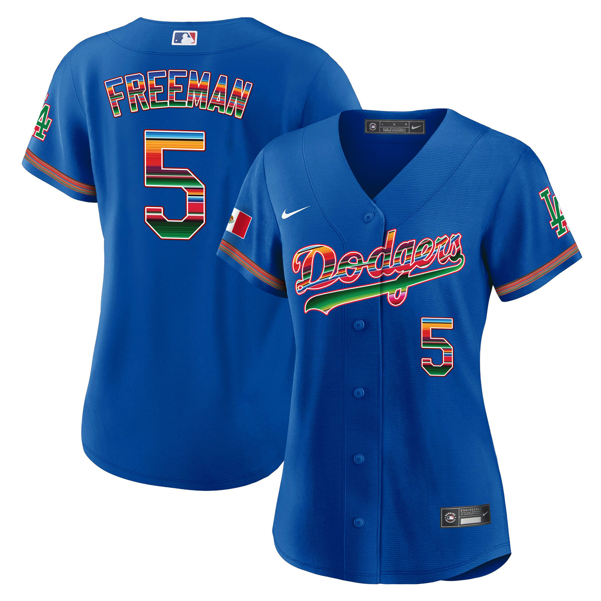 Freddie Freeman Women's Los Angeles Dodgers Mexico Baseball Limited Royal Jersey