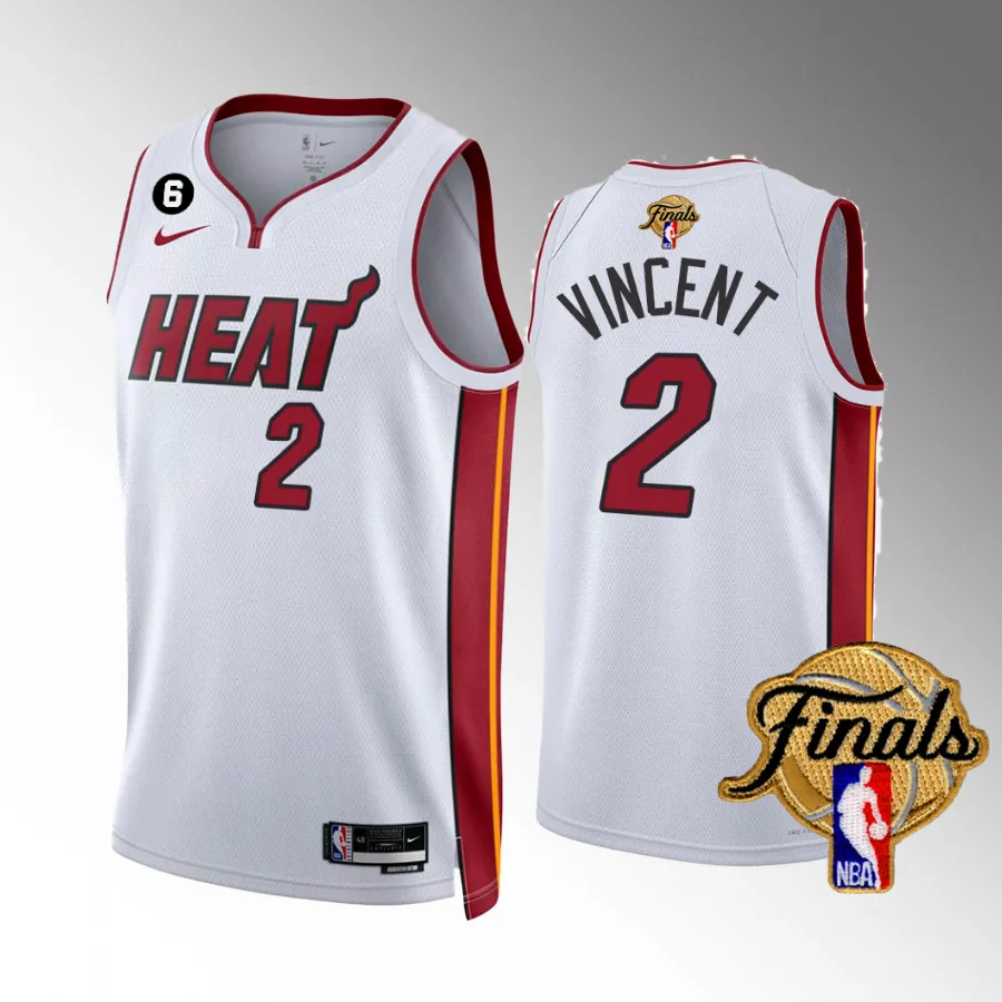 Gabe Vincent Miami Heat Finals White #2 Association Edition Jersey Men