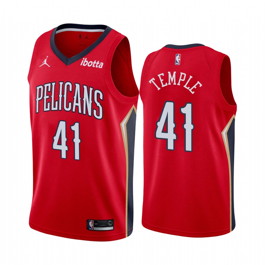 Garrett Temple New Orleans Pelicans Statement Edition Red #41 Jersey