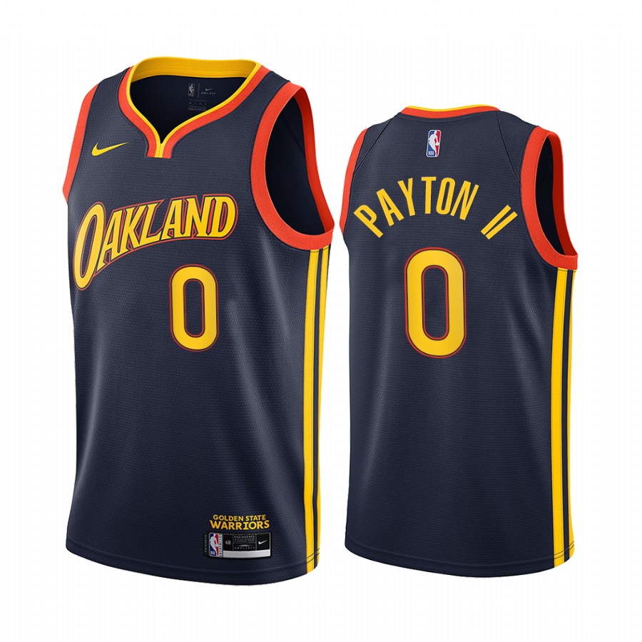 Gary Payton II Golden State Warriors City Edition Navy #0 Jersey