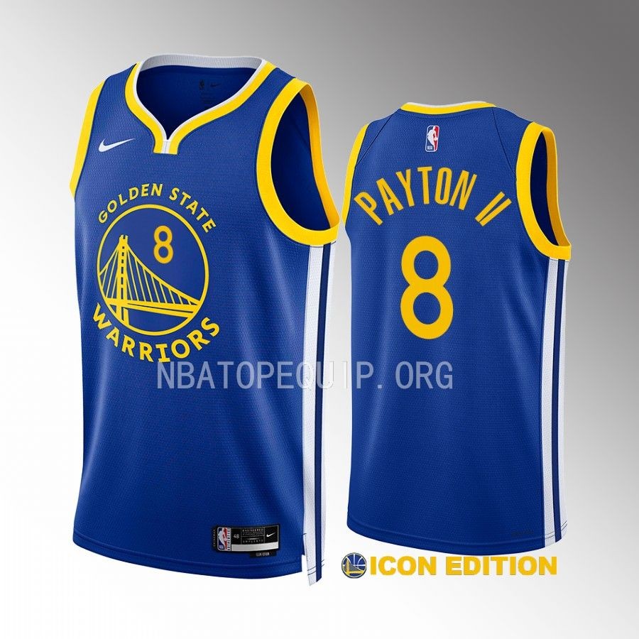 Gary Payton II Golden State Warriors Royal Icon Edition Men Jersey Swingman