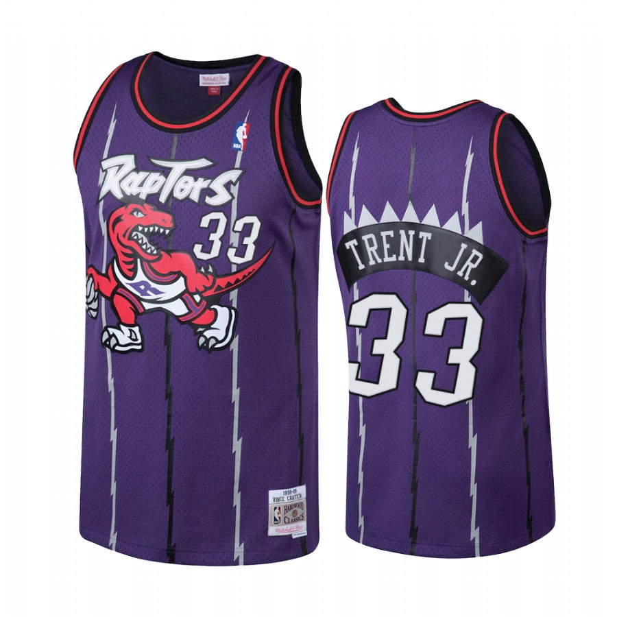 Gary Trent Jr. #33 Toronto Raptors Hardwood Classics Jersey Purple