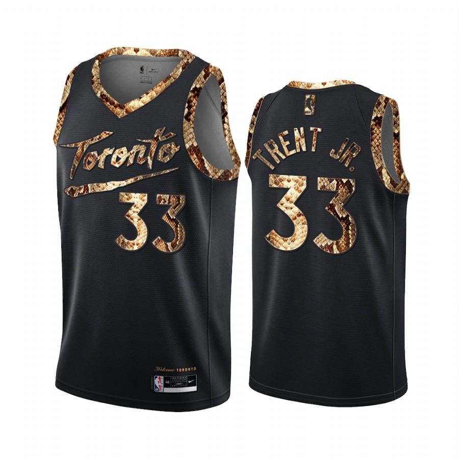 Gary Trent Jr. Toronto Raptors Black Python Skin Jersey Exclusive Edition