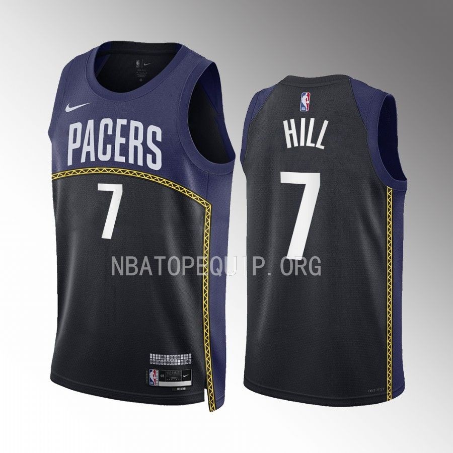 George Hill Indiana Pacers City Edition Black #7 Jersey Swingman