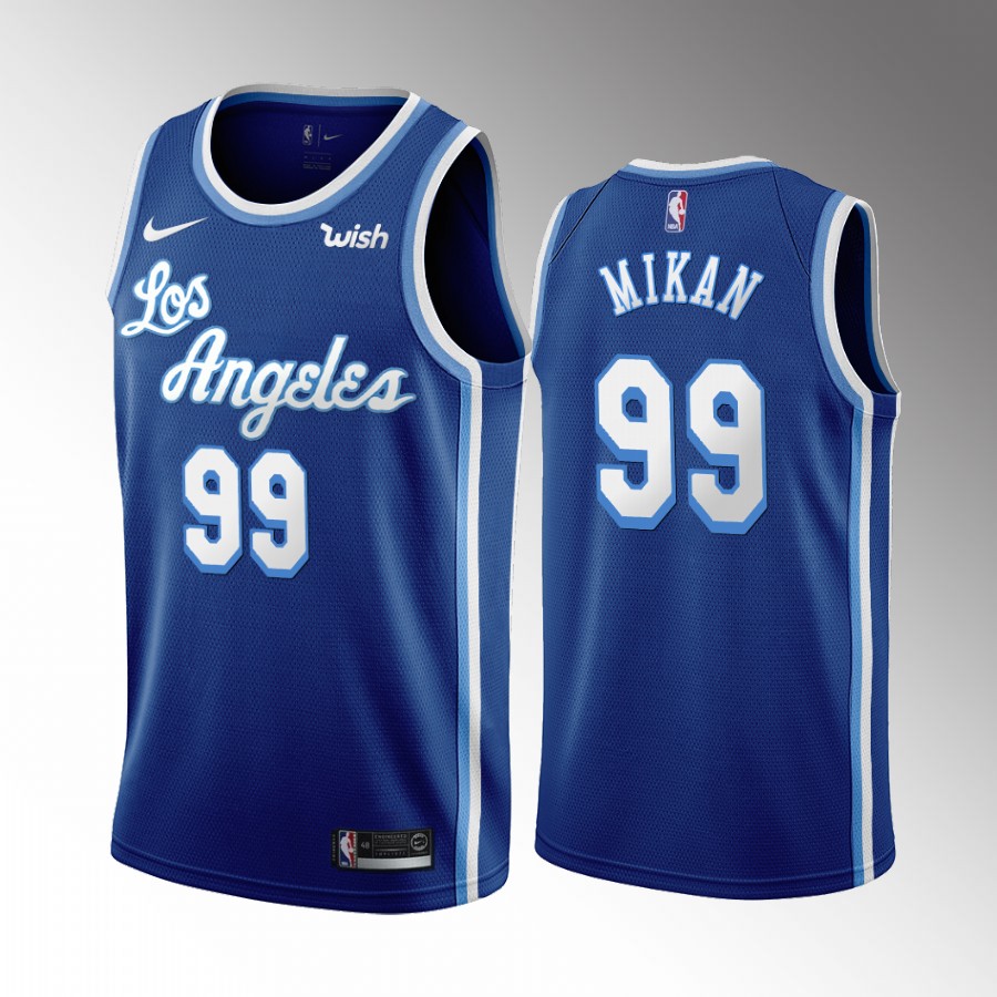 George Mikan Los Angeles Lakers #99 Royal Jersey Classic Edition