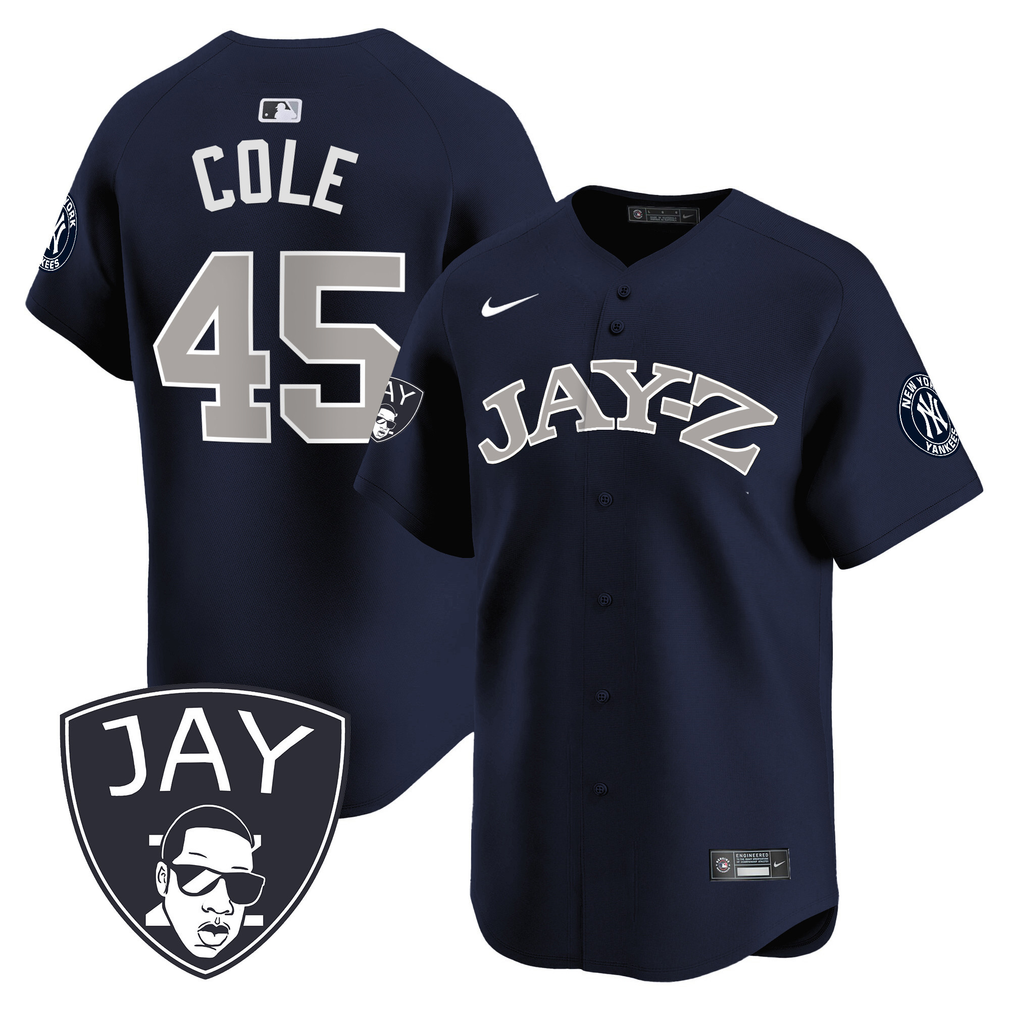 Gerrit Cole Men's New York Yankees Jay-Z Vapor Premier Limited Alternate Jersey