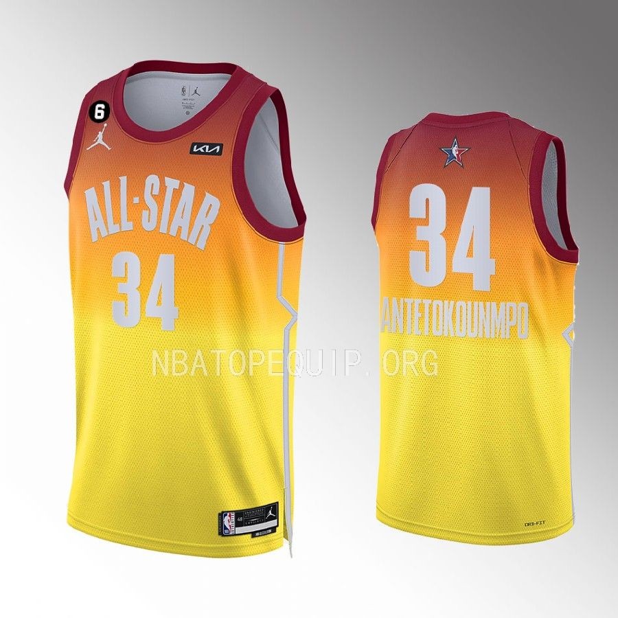 Giannis Antetokounmpo All-Star Milwaukee Bucks #34 Red Jersey Eastern Conference