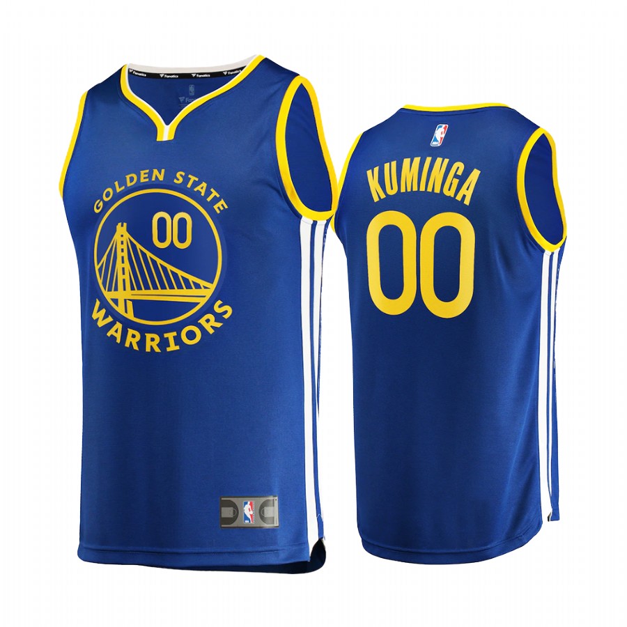 Golden State Warriors #00 Jonathan Kuminga Jersey Draft 1st Round Pick Royal