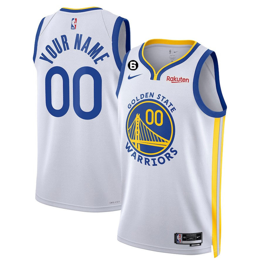 Golden State Warriors Players Custom Association White Jersey - All Stitched