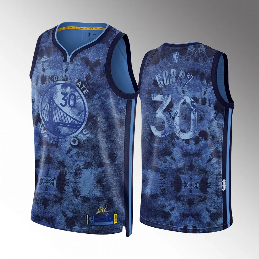 Golden State Warriors MVP Select Series Stephen Curry Royal #30 Jersey Swingman