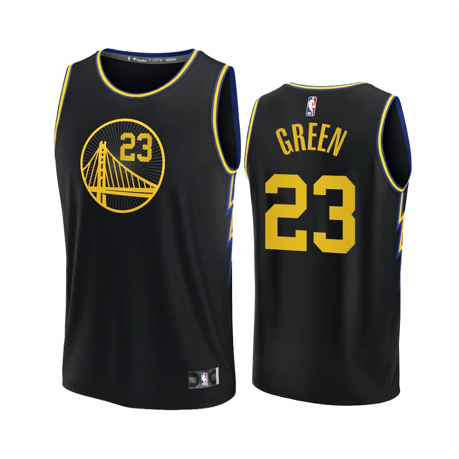 Golden State Warriors #23 Draymond Green Jersey 75th City Edition Black