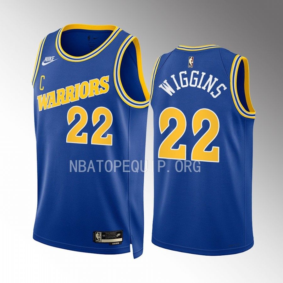 Golden State Warriors Andrew Wiggins Classic Edition Blue #22 Jersey Swingman