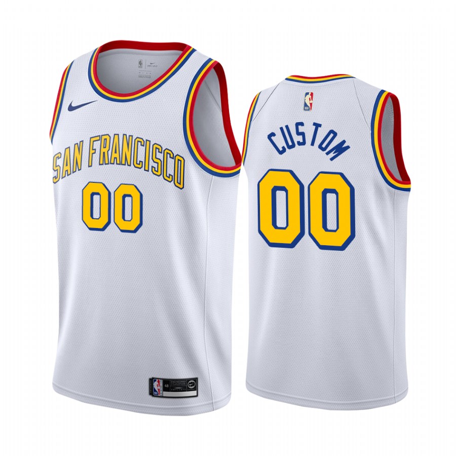 Golden State Warriors Custom White Classic Edition Jersey