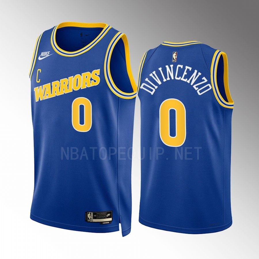 Golden State Warriors Donte DiVincenzo Classic Edition Royal #0 Jersey