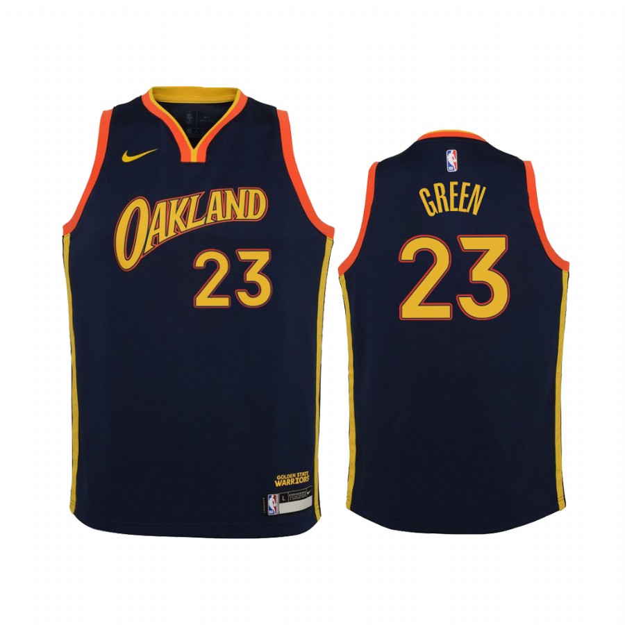 Golden State Warriors Draymond Green City Navy Youth Jersey #23