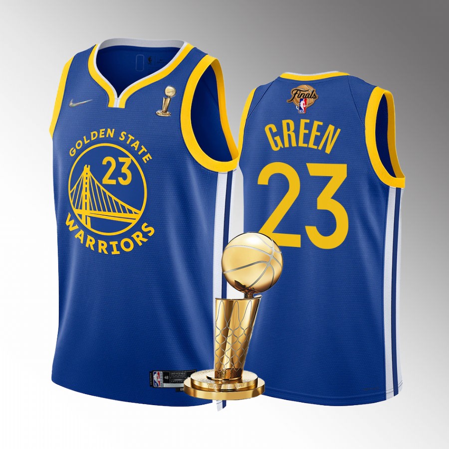 Golden State Warriors Draymond Green Finals Champions Jersey Royal #23 Icon