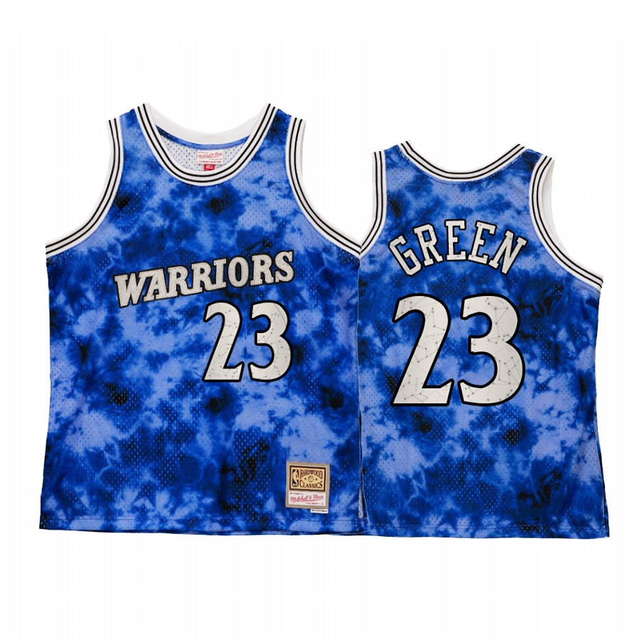 Golden State Warriors Draymond Green Galaxy Constellation Jersey Men Royal Vintage