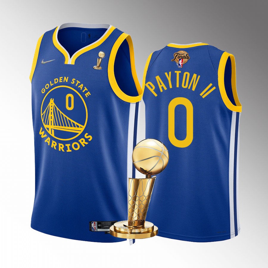 Golden State Warriors Gary Payton II Finals Champions Jersey Royal #0 Icon