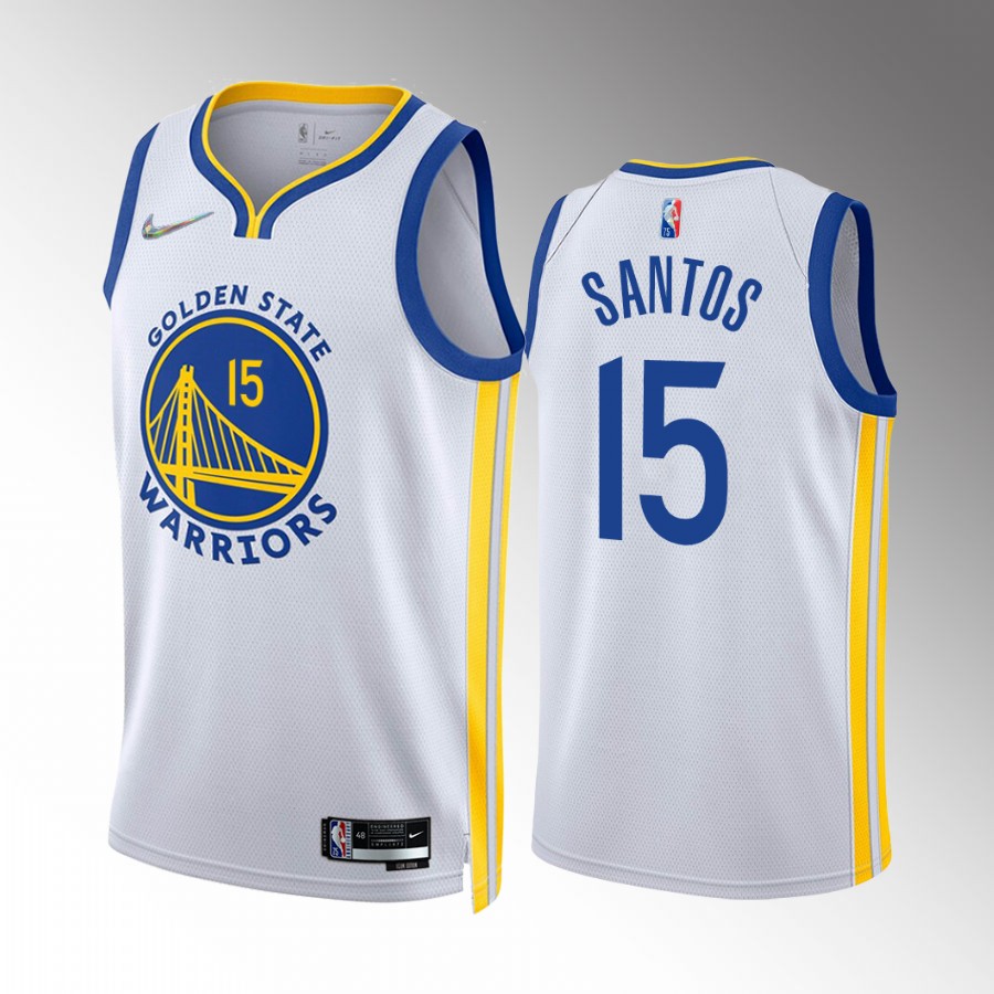 Golden State Warriors Gui Santos Draft White #15 Jersey Association Edition