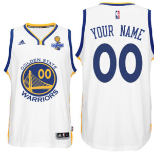Golden State Warriors Home White  The Final Games Champions Patch Custom Jersey