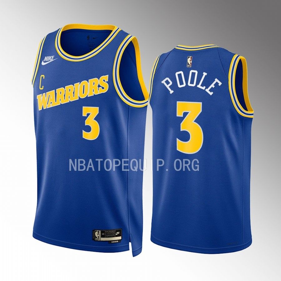 Golden State Warriors Jordan Poole Classic Edition Blue #3 Jersey Swingman