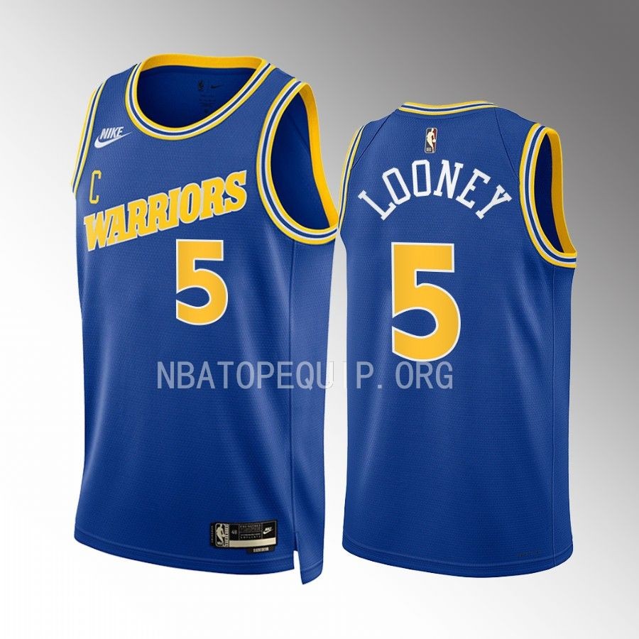 Golden State Warriors Kevon Looney Classic Edition Blue #5 Jersey Swingman