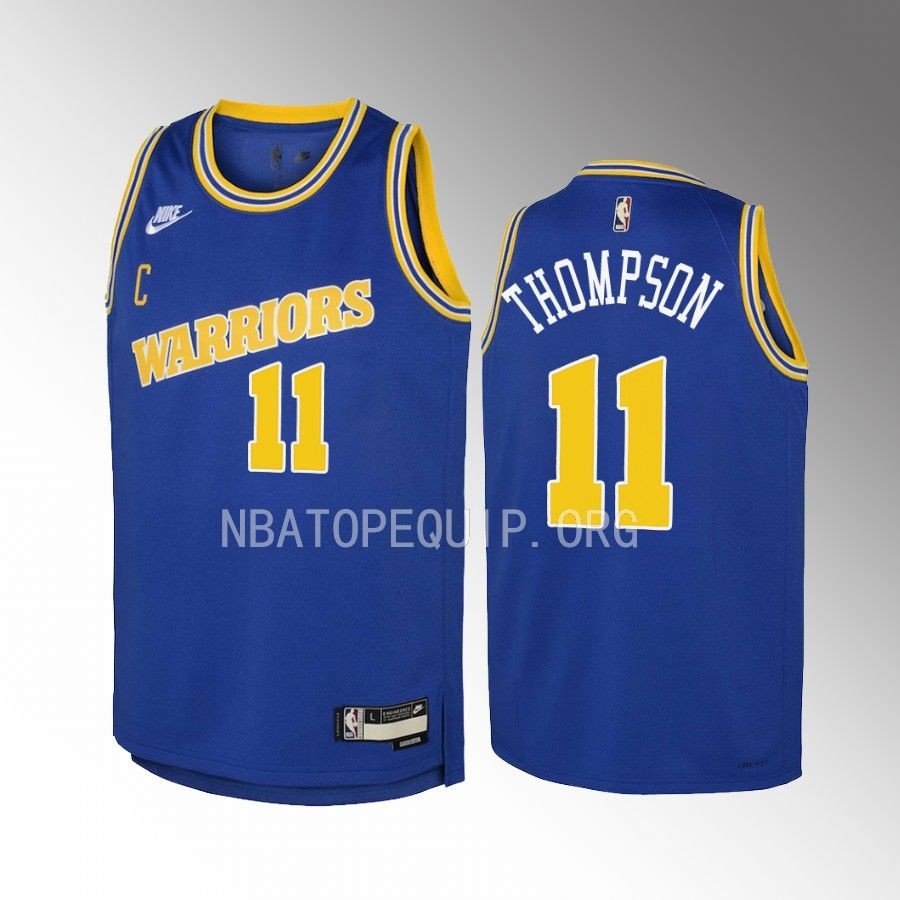 Golden State Warriors Klay Thompson Classic Edition Blue Youth Jersey Swingman #11