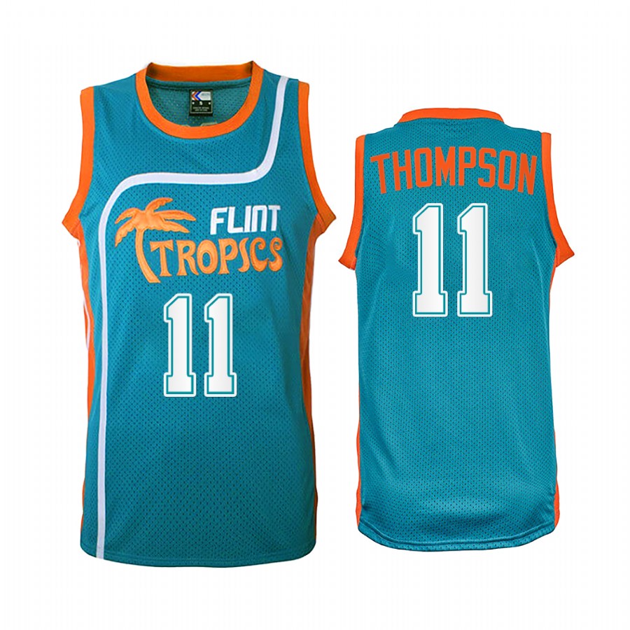 Golden State Warriors Klay Thompson Jackie Moon #11 Green Flint Tropics Jersey