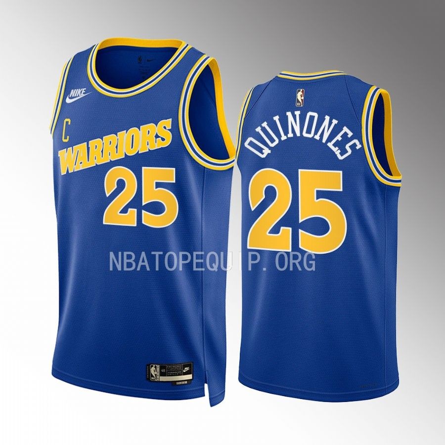 Golden State Warriors Lester Quinones Classic Edition Royal #25 Jersey Swingman