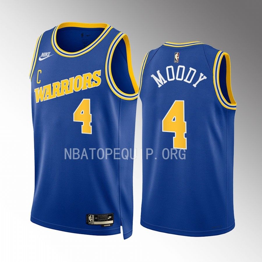 Golden State Warriors Moses Moody Classic Edition Blue #4 Jersey Swingman