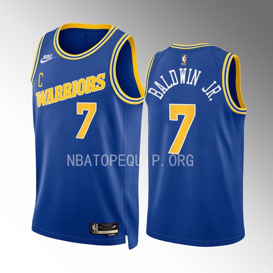 Golden State Warriors Patrick Baldwin Jr. Classic Edition Blue #7 Jersey Swingman