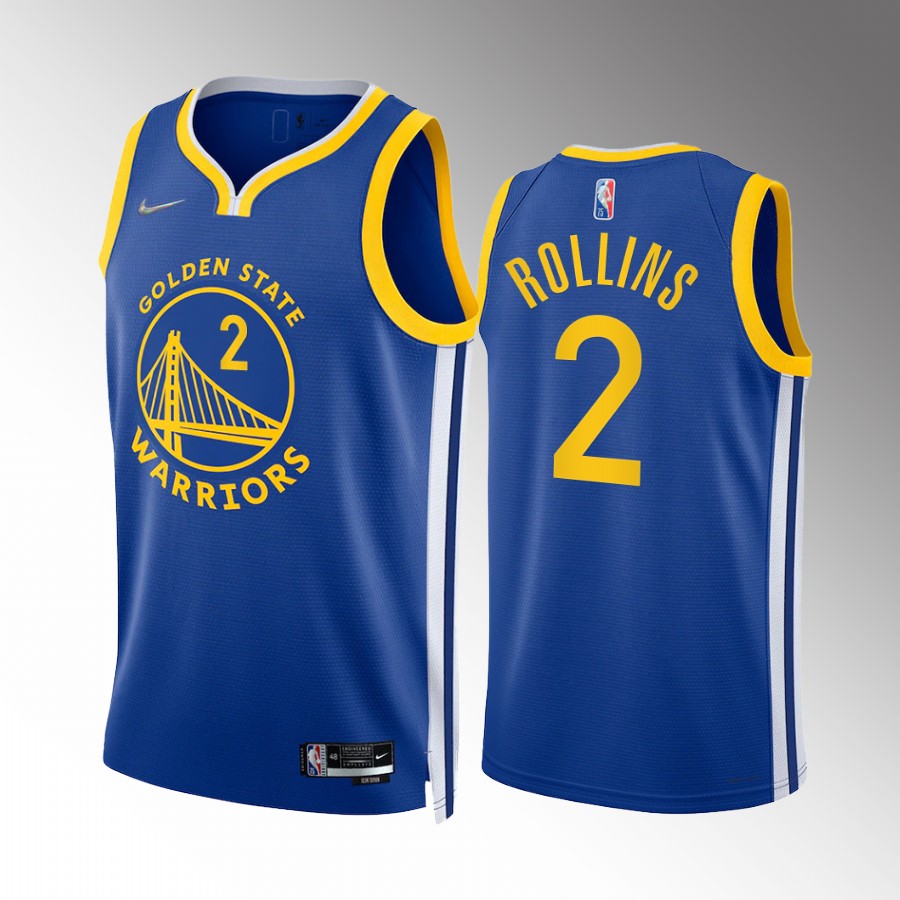 Golden State Warriors Ryan Rollins Draft Royal #2 Jersey Icon Edition