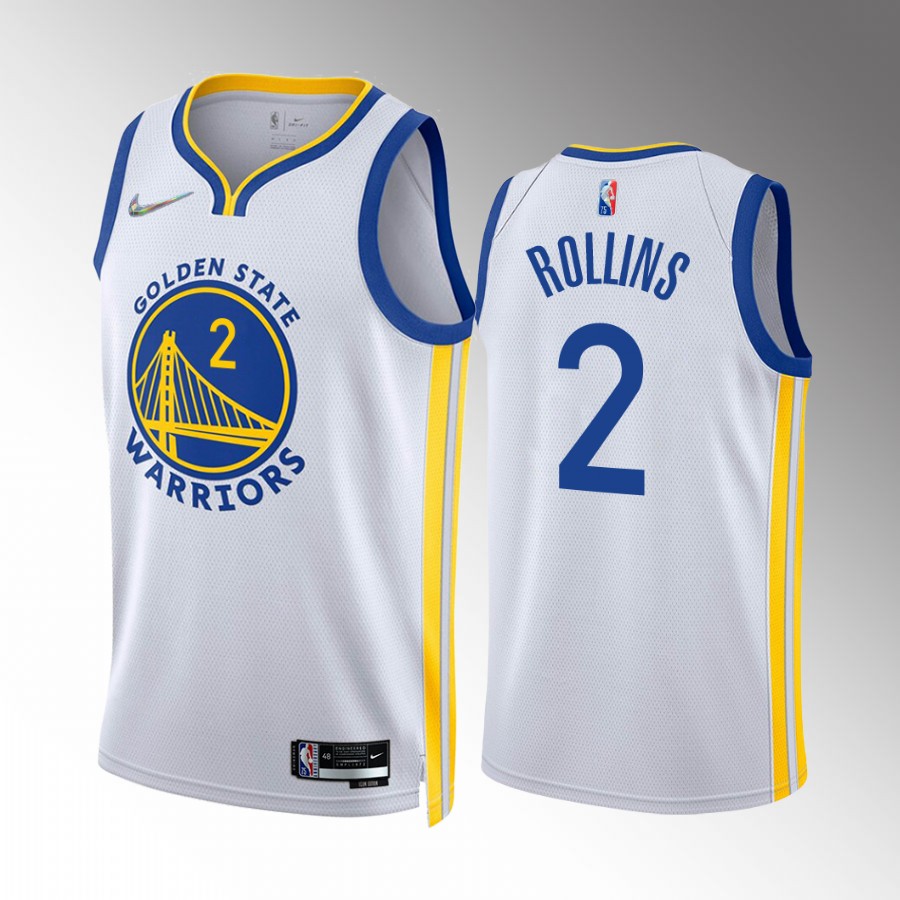 Golden State Warriors Ryan Rollins Draft White #2 Jersey Association Edition