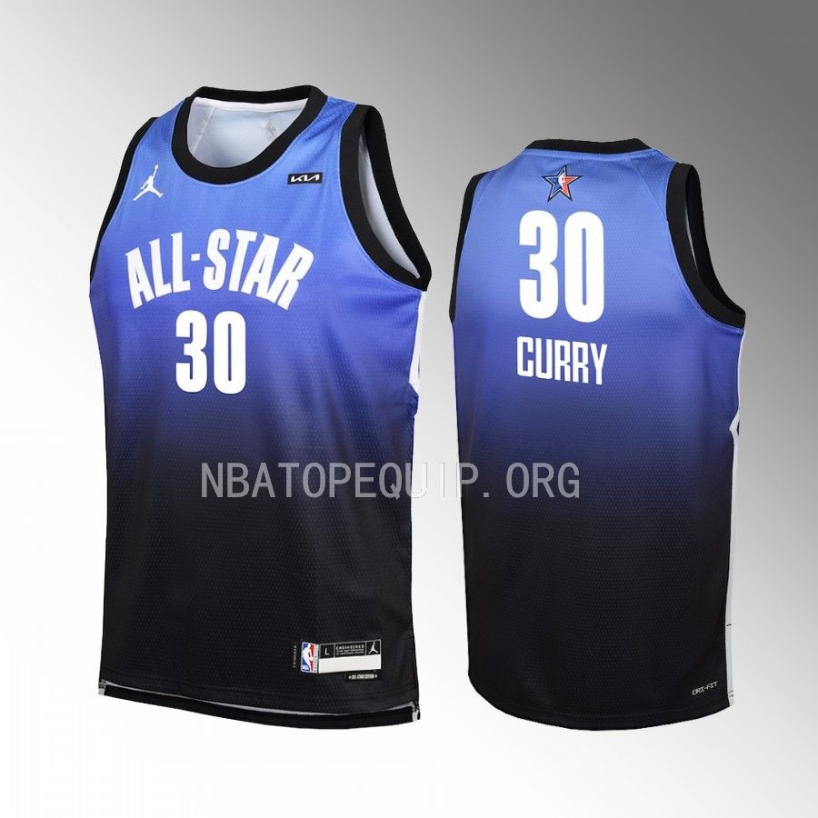 Golden State Warriors Stephen Curry All-Star Youth Blue Jersey #30 Swingman