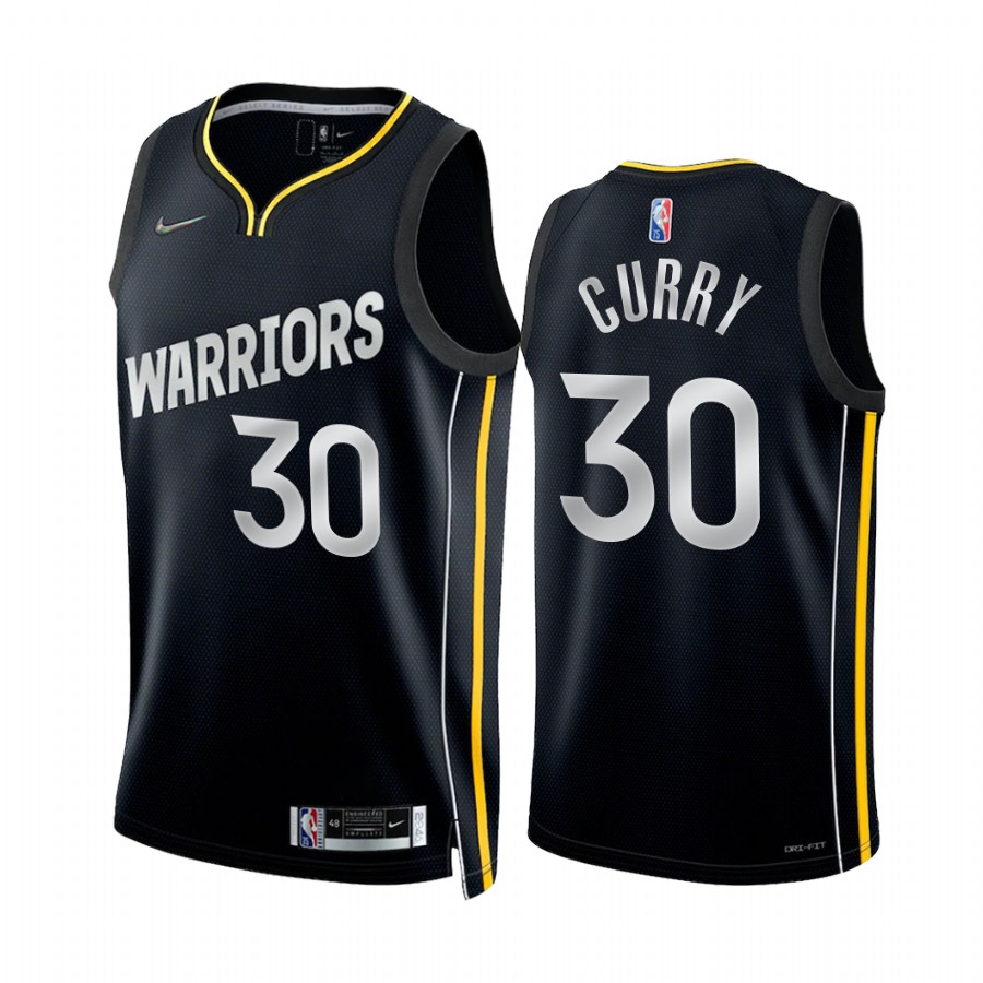 Golden State Warriors Stephen Curry #30 Select Series MVP Black Jersey