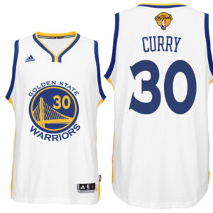 Golden State Warriors Stephen Curry Golden State Warriors #30 Home White  The Final Games Jersey