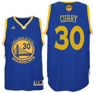 Golden State Warriors Stephen Curry Golden State Warriors #30 Road Blue  The Final Games Jersey