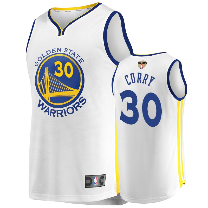 Golden State Warriors Stephen Curry White Finals Association Jersey