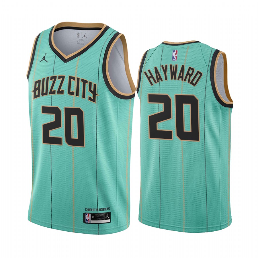Gordon Hayward Charlotte Hornets Mint Green City Jersey Trade