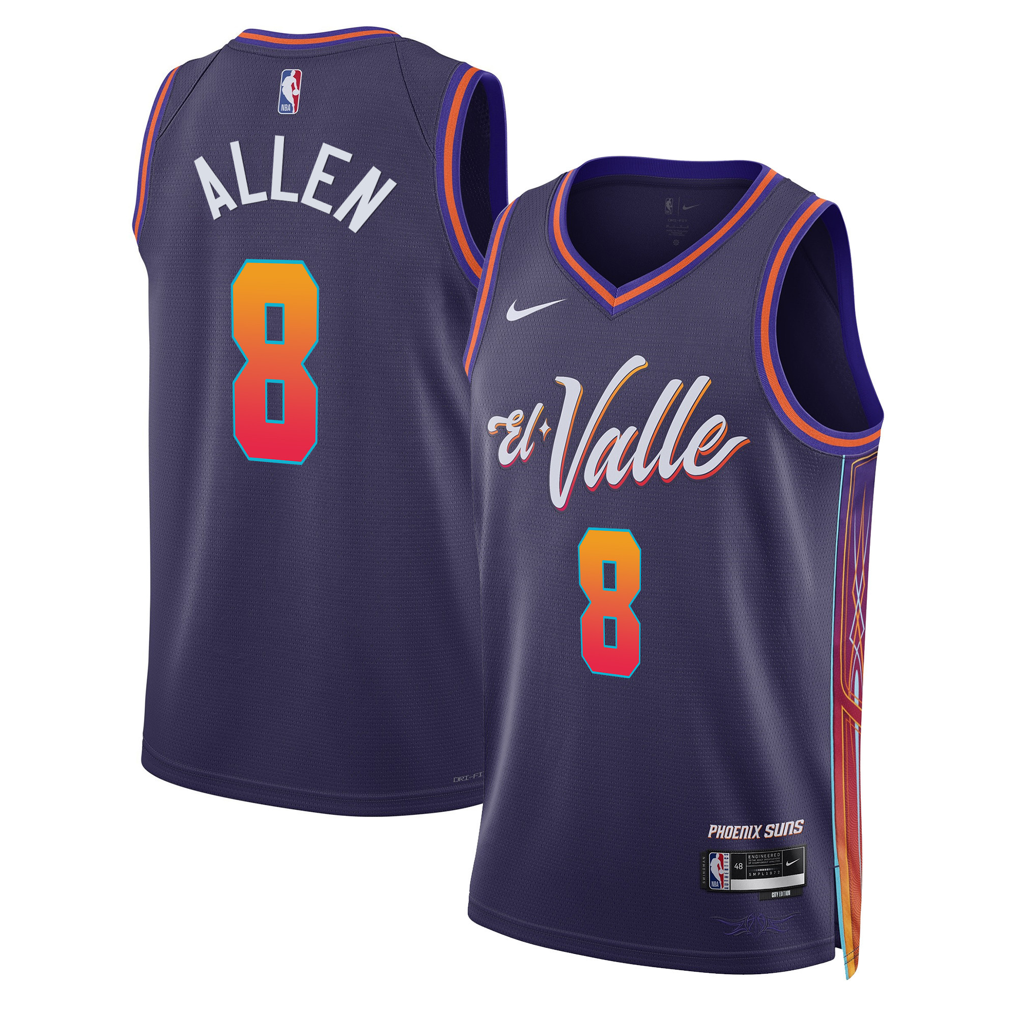 Grayson Allen Men's Phoenix Suns Swingman 23/24 City Jersey - All Stitched