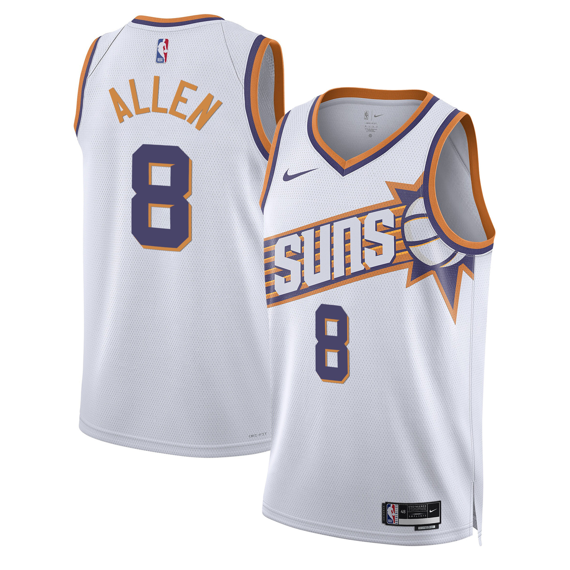 Grayson Allen Men's Phoenix Suns Swingman White Jersey - All Stitched