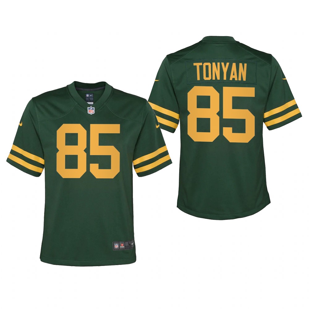 Green Bay Packers Robert Tonyan Green Jersey Alternate Game - Youth
