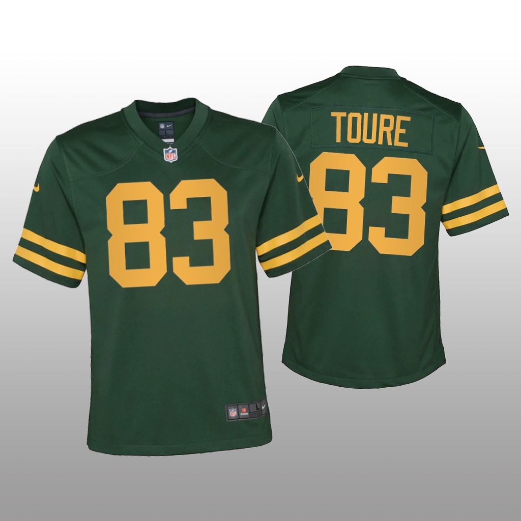 Green Bay Packers Samori Toure Green Jersey Alternate Game - Youth