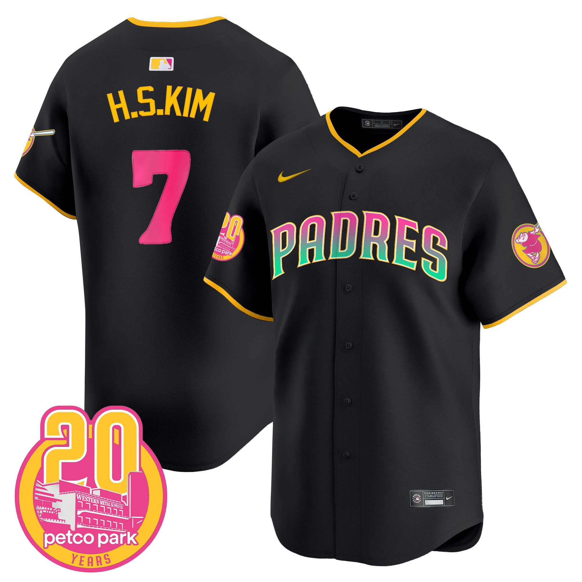 Ha-Seong Kim Men's San Diego Padres San Diego City Style Vapor Premier Limited Black Jersey