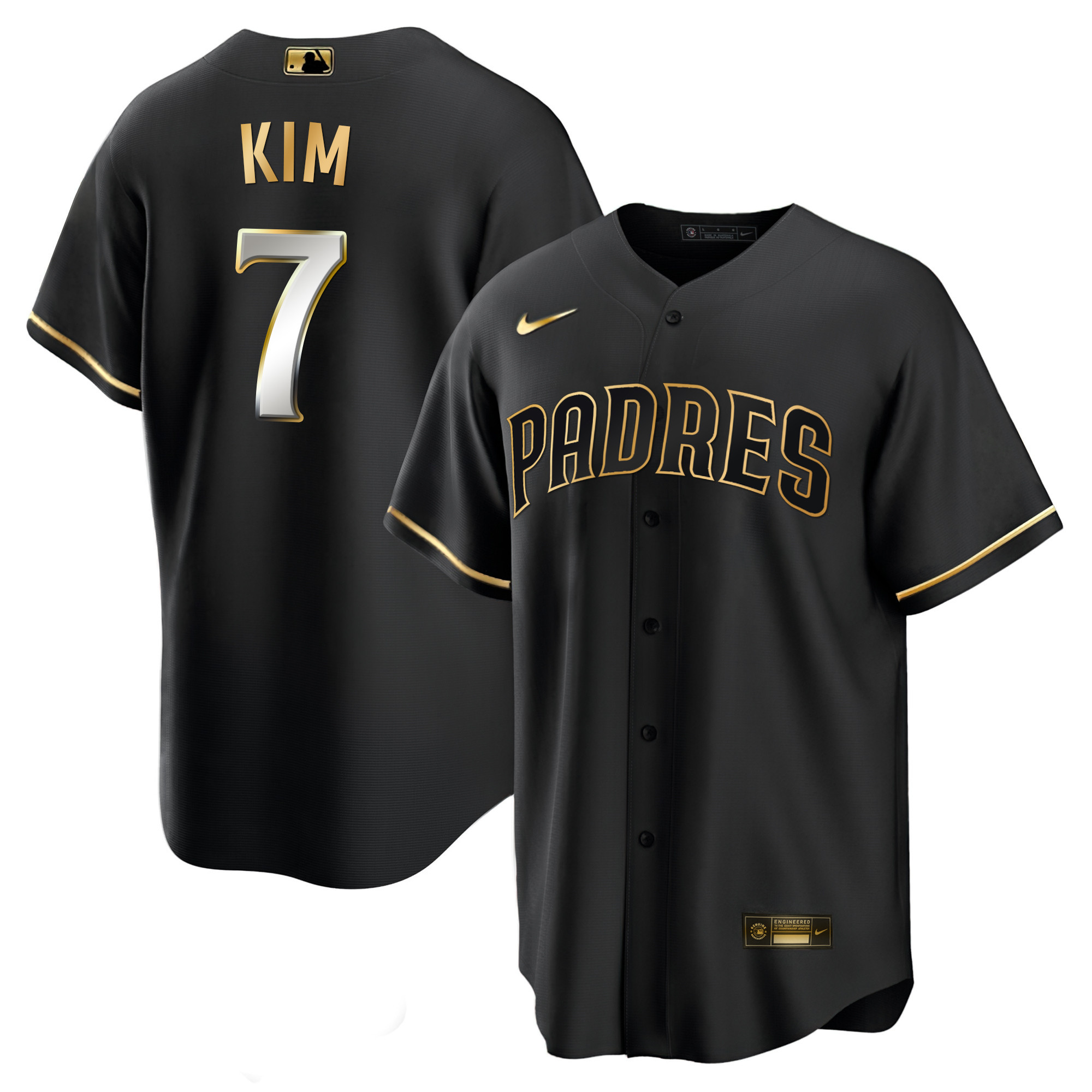 Ha-Seong Kim Men's San Diego Padres Black Limited & Gold Cool Black Limited Jersey