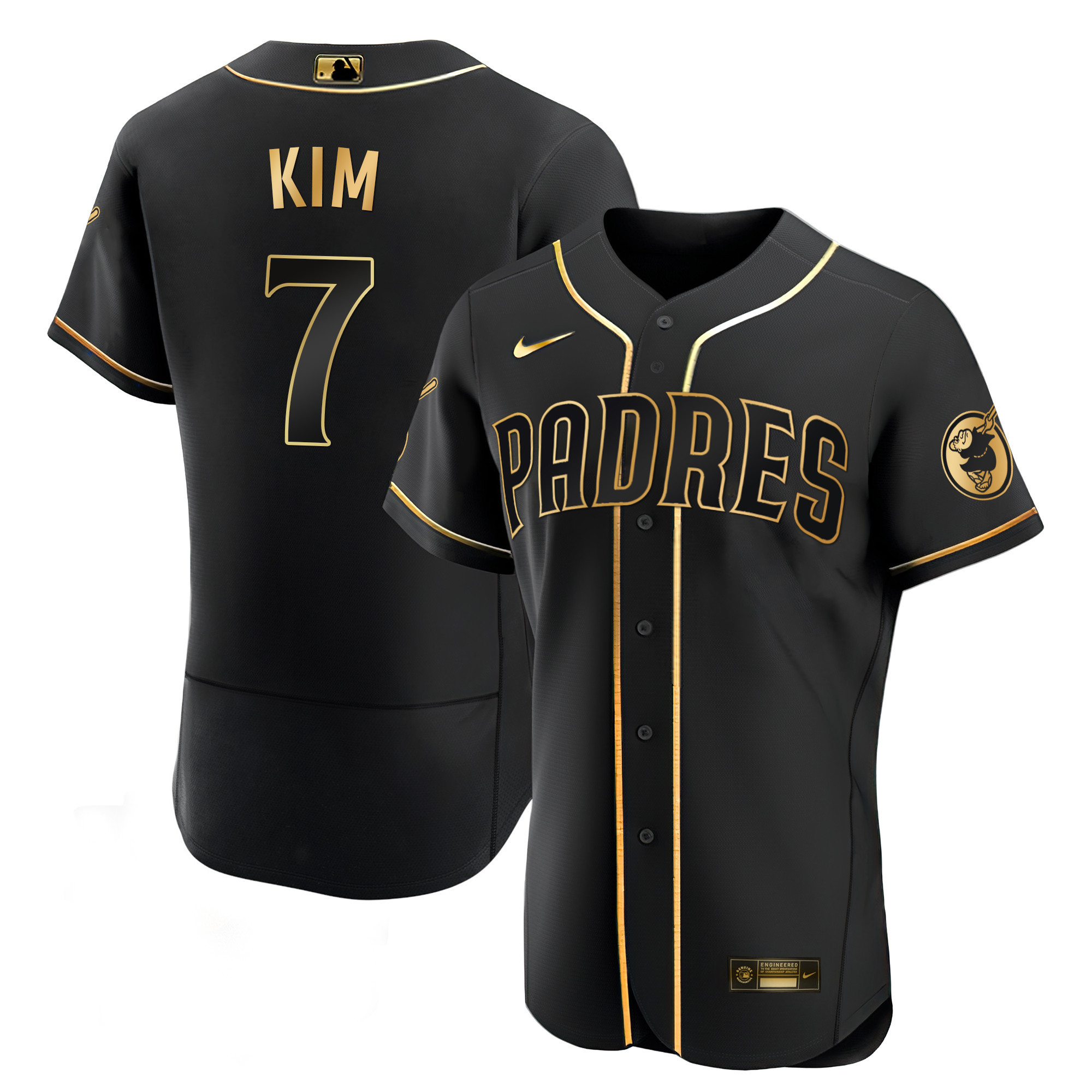 Ha-Seong Kim Men's San Diego Padres Black Limited & Gold Flex Black Gold Jersey